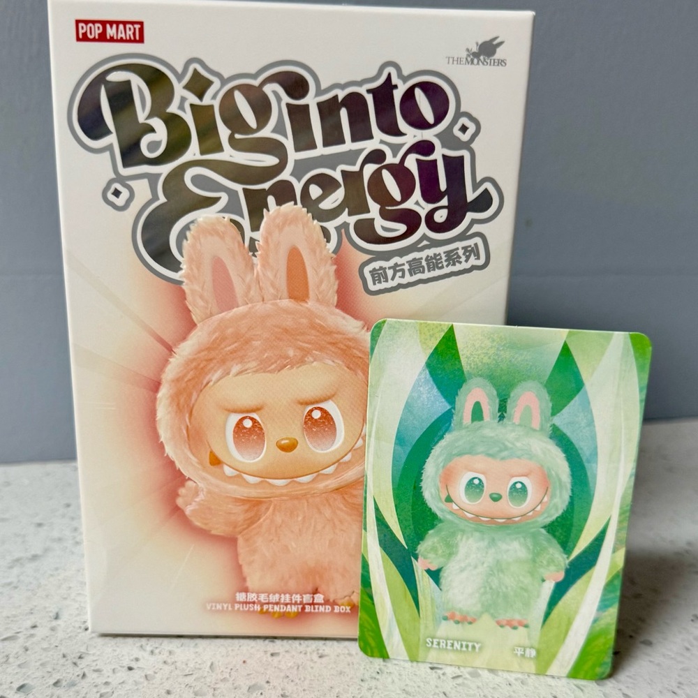 NEW Labubu Big into Energy Series: Serenity-Green
